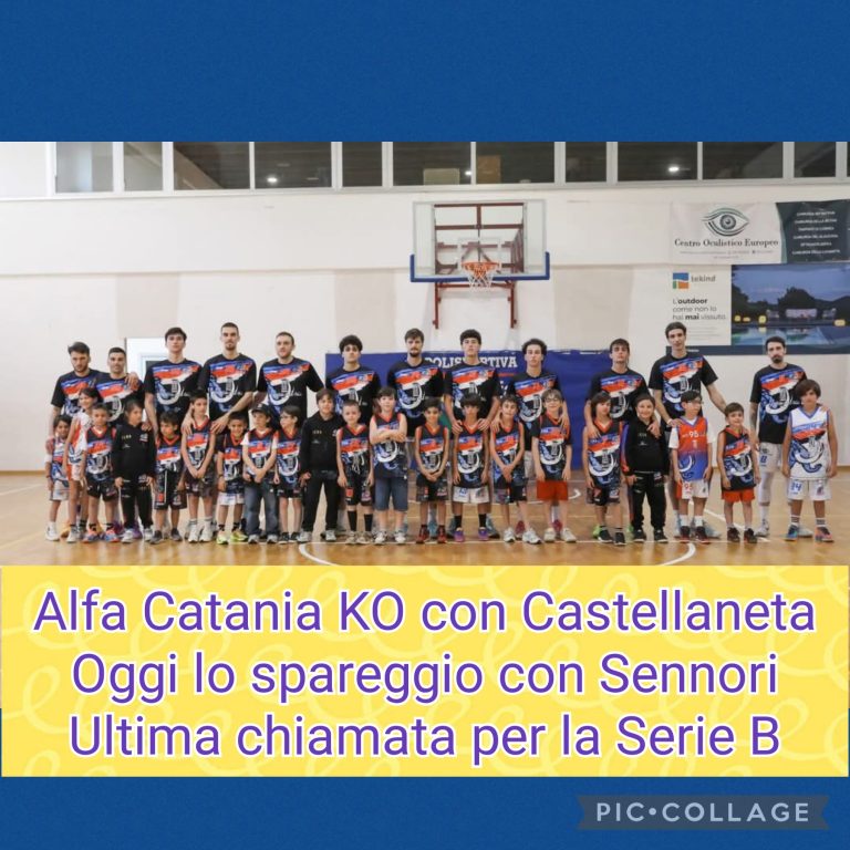 Ultima chiamata per l’Alfa Basket Catania: oggi lo spareggio contro l’Innovyou Sennori