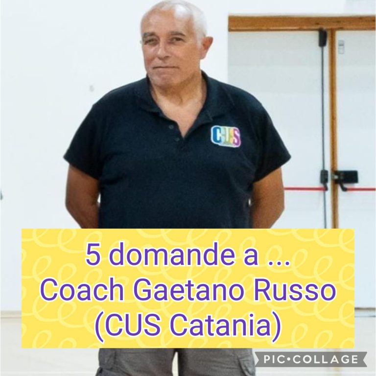 5 DOMANDE A … Coach Gaetano Russo (CUS Catania)