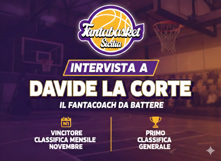 INTERVISTA AL LEADER DEL FANTABASKET SICILIA: PAROLA A DAVIDE LA CORTE!